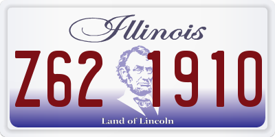 IL license plate Z621910