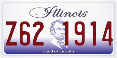 IL license plate Z621914