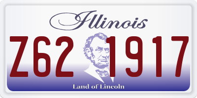 IL license plate Z621917