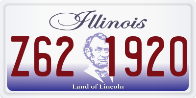 IL license plate Z621920