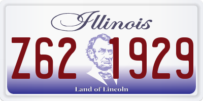 IL license plate Z621929