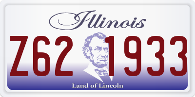IL license plate Z621933