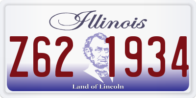 IL license plate Z621934