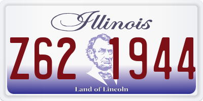 IL license plate Z621944