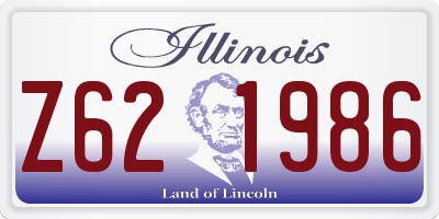 IL license plate Z621986
