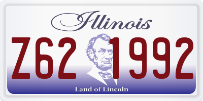 IL license plate Z621992