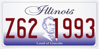 IL license plate Z621993