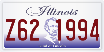 IL license plate Z621994