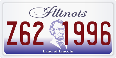 IL license plate Z621996