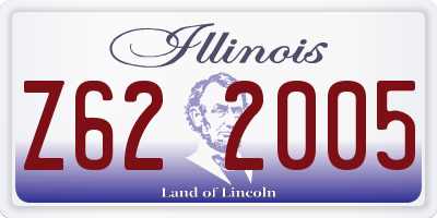 IL license plate Z622005