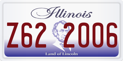 IL license plate Z622006