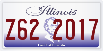 IL license plate Z622017