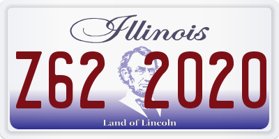 IL license plate Z622020