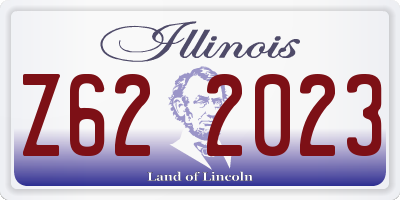 IL license plate Z622023