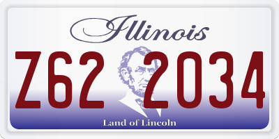 IL license plate Z622034