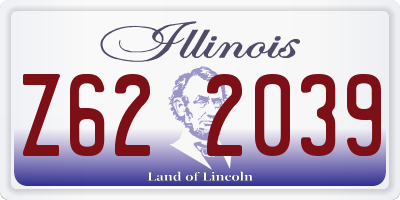 IL license plate Z622039