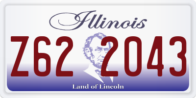IL license plate Z622043