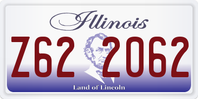 IL license plate Z622062