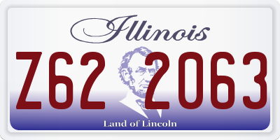 IL license plate Z622063