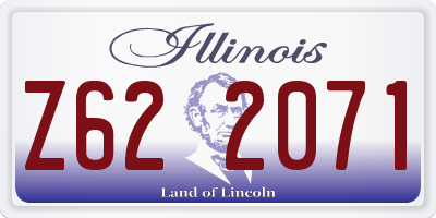 IL license plate Z622071