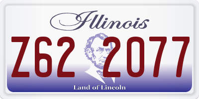 IL license plate Z622077