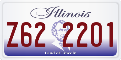IL license plate Z622201