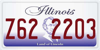 IL license plate Z622203