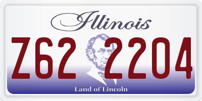 IL license plate Z622204