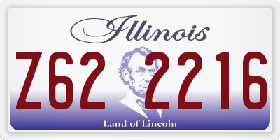 IL license plate Z622216