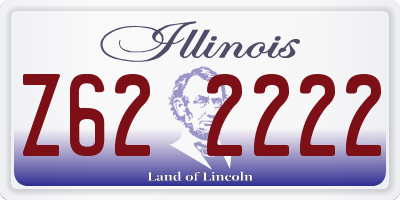 IL license plate Z622222