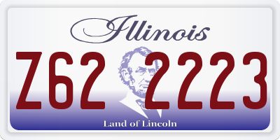 IL license plate Z622223