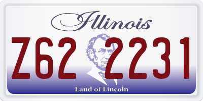 IL license plate Z622231