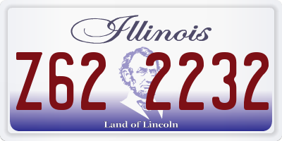 IL license plate Z622232
