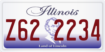 IL license plate Z622234