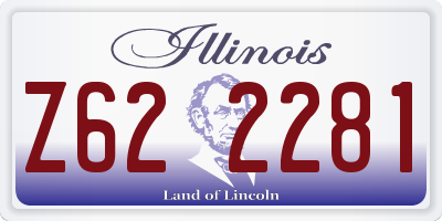 IL license plate Z622281