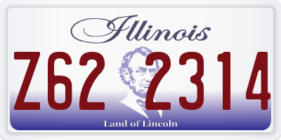 IL license plate Z622314