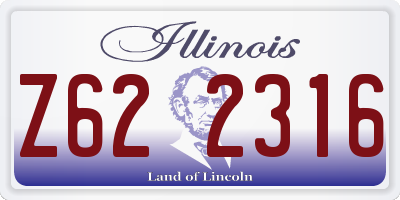 IL license plate Z622316