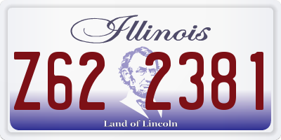 IL license plate Z622381