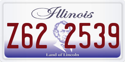 IL license plate Z622539