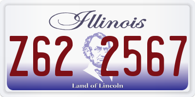 IL license plate Z622567