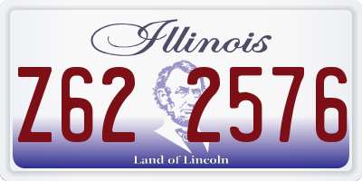 IL license plate Z622576