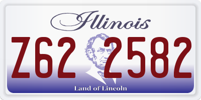 IL license plate Z622582