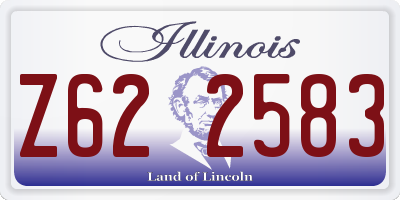 IL license plate Z622583