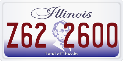 IL license plate Z622600