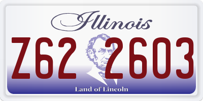 IL license plate Z622603