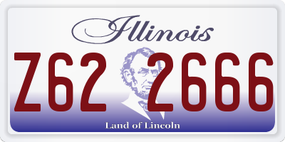 IL license plate Z622666
