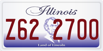 IL license plate Z622700