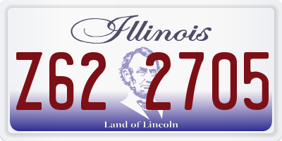 IL license plate Z622705