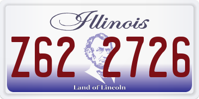 IL license plate Z622726
