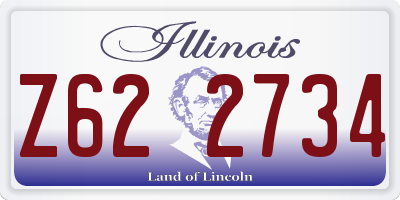 IL license plate Z622734
